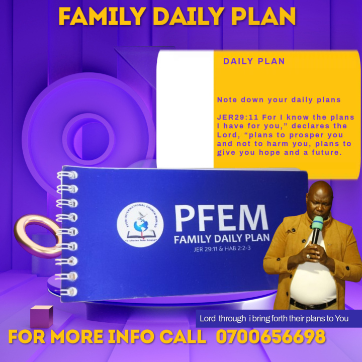 Pfem family daily plan